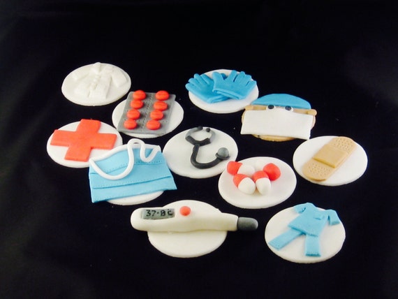 medical doctor cupcake toppers nurse cake topper physician