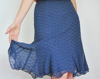 Garcia Knit Midi Skirt - Dusty Blue