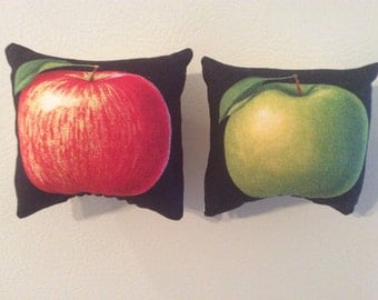 Red and Green Apple Pillow Magnets