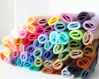 Merino Wool Blend Felt - You Choose 20 6x9 Sheets