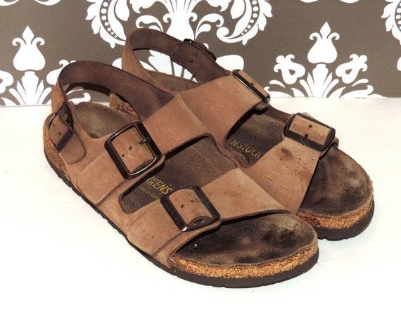 Birkenstock size 38 Womens 7 Mens 5 Strapped Brown by VintyThreads