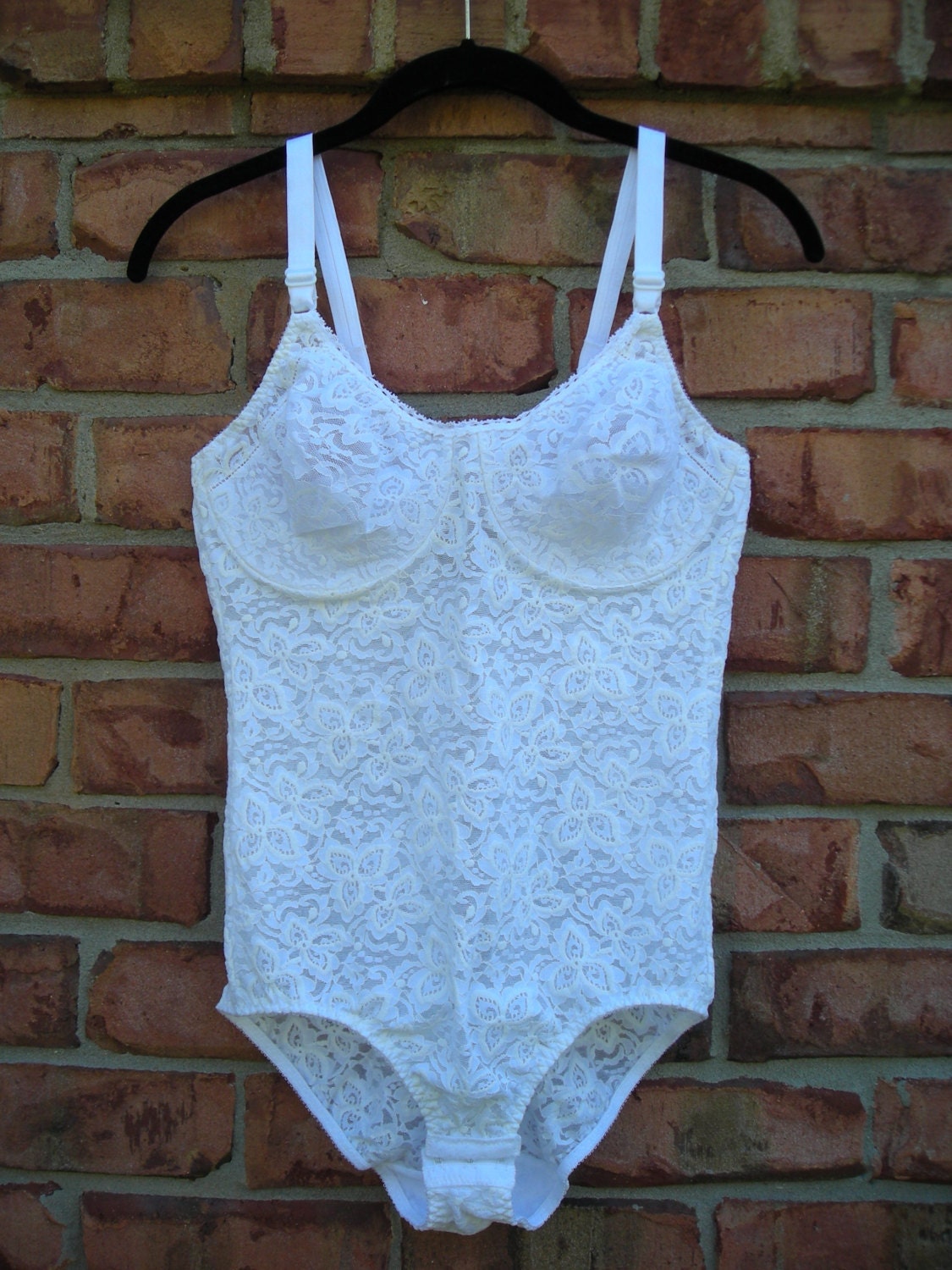 Bali All in One White Stretch Lace Shapewear by DeborahsCloset