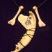 Bones of the Necronomicon -- real animal bone Necronomicon sigil HP Lovecraft necklace