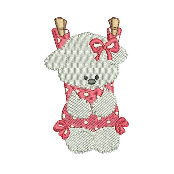 teddy bear embroidery design