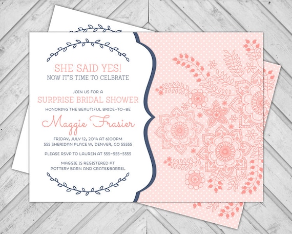 Surprise Bridal Shower Invitations 7