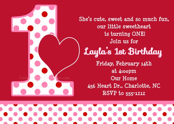 Valentine Birthday Party Invitations 2