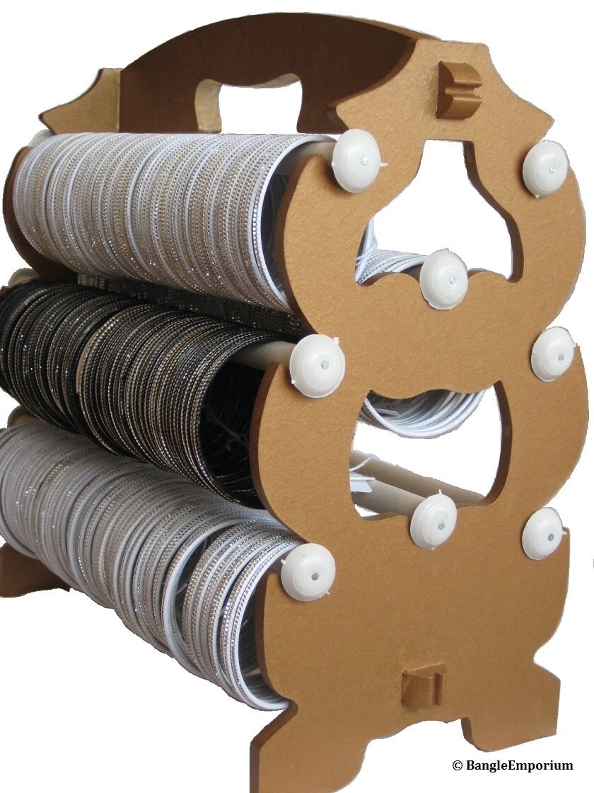 Wood Bangle Rack by bangleemporium on Etsy