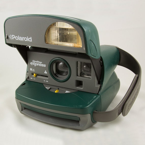 Green Vintage Polaroid OneStep Express Instant by eyespytreasure