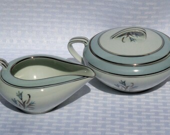 Noritake Bluebell Creamer and Sugar