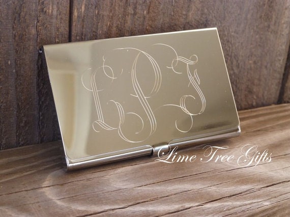 Engraved Business Card Holder