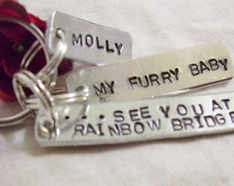 Memorial key chain for loss of your furry baby