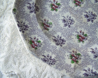 Antique Staffordshire transferware plate, 19th century English Chintz , 1850, Livesley Powell and Co. Hawthorn