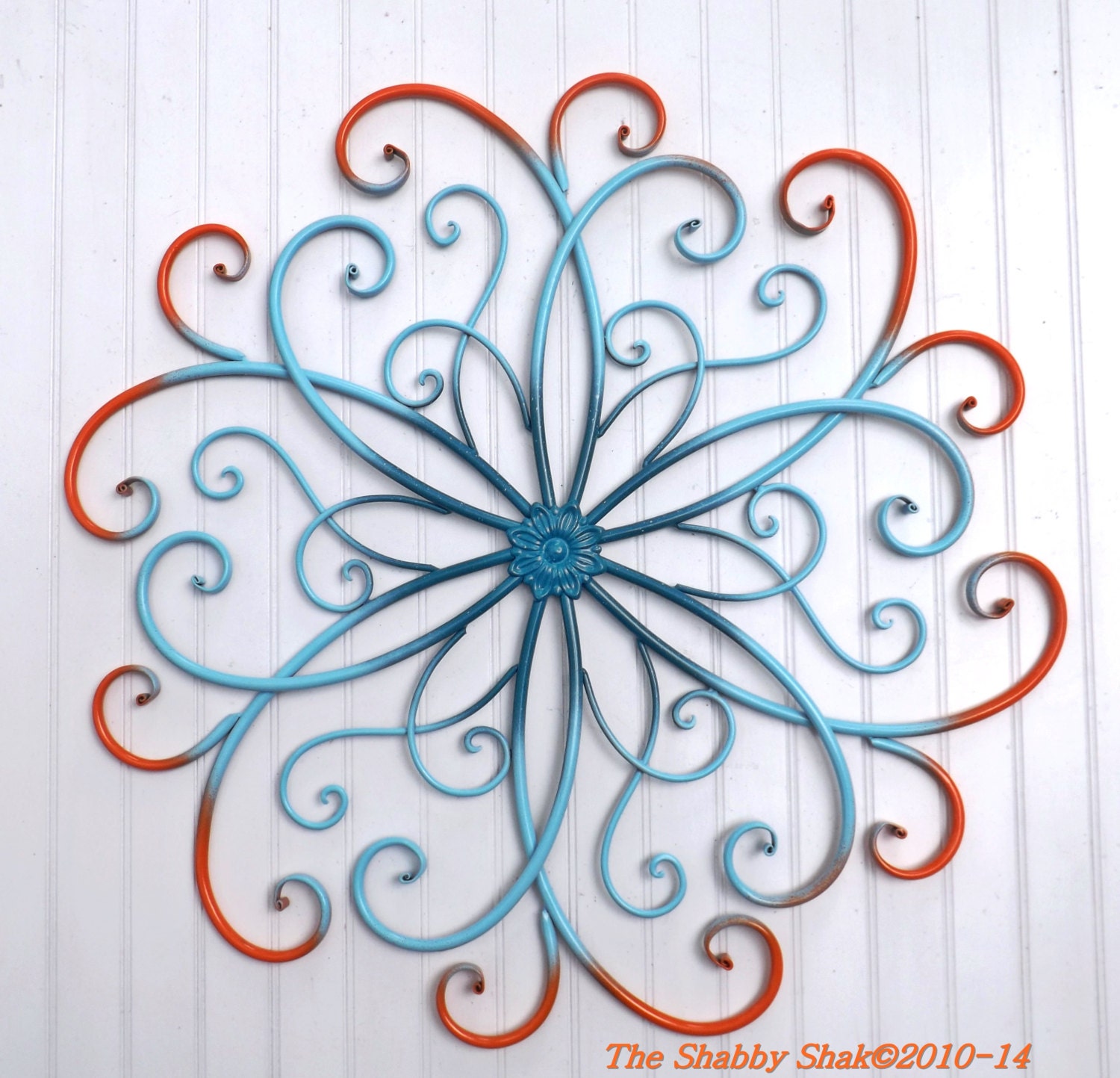 Large Metal Wall Art / Bedroom Wall Decor by Theshabbyshak on Etsy