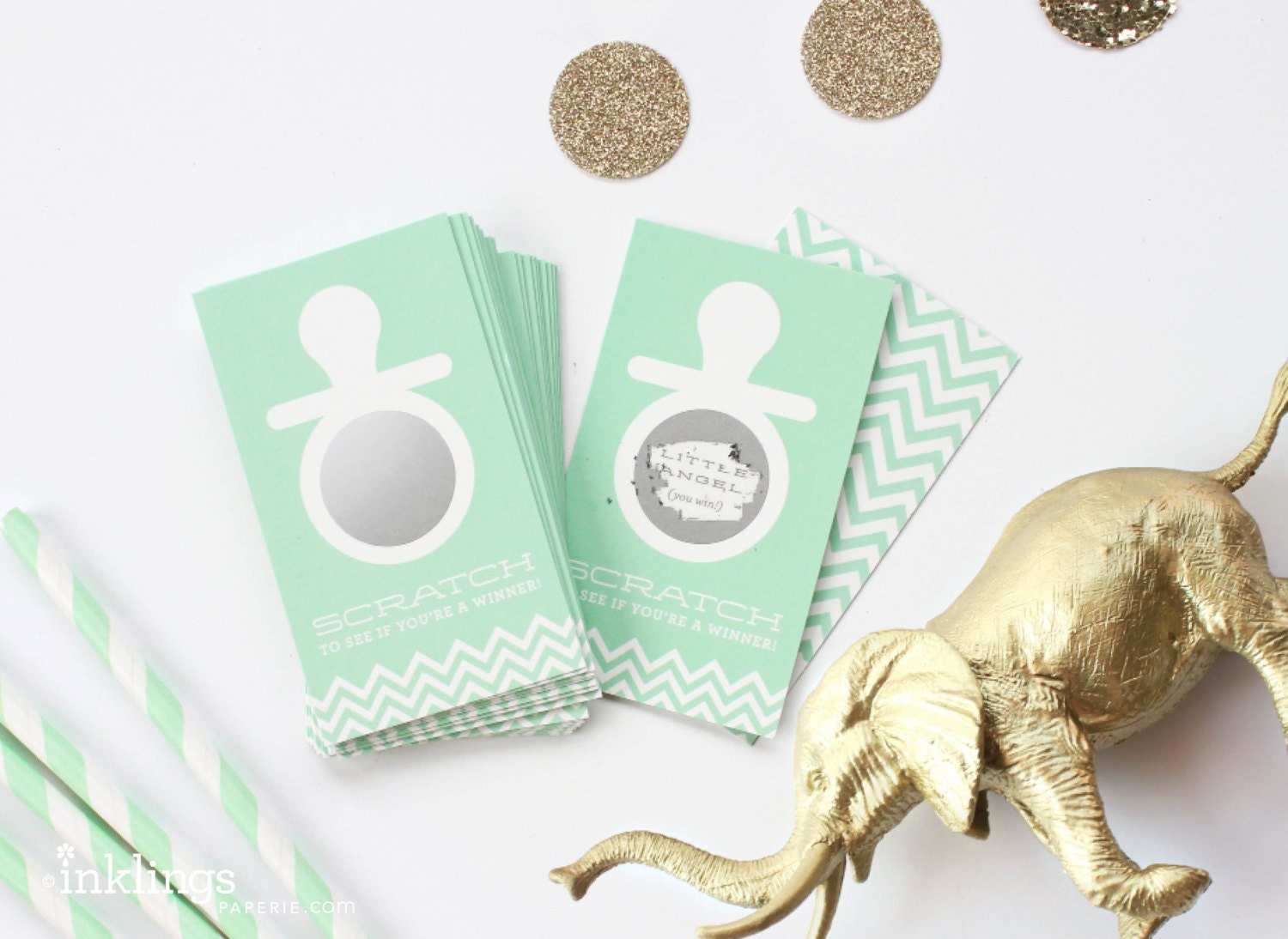 24 Scratchoff Cards // Baby Shower Game Party Game Baby