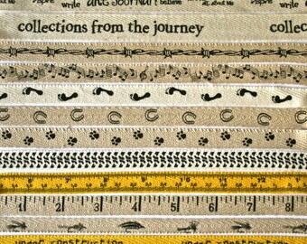 Choose Your Design Twill Tape for Sewing Packaging and Crafts