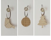 Gift Tags made from Vintage Style Neutral Papers--Set of 6
