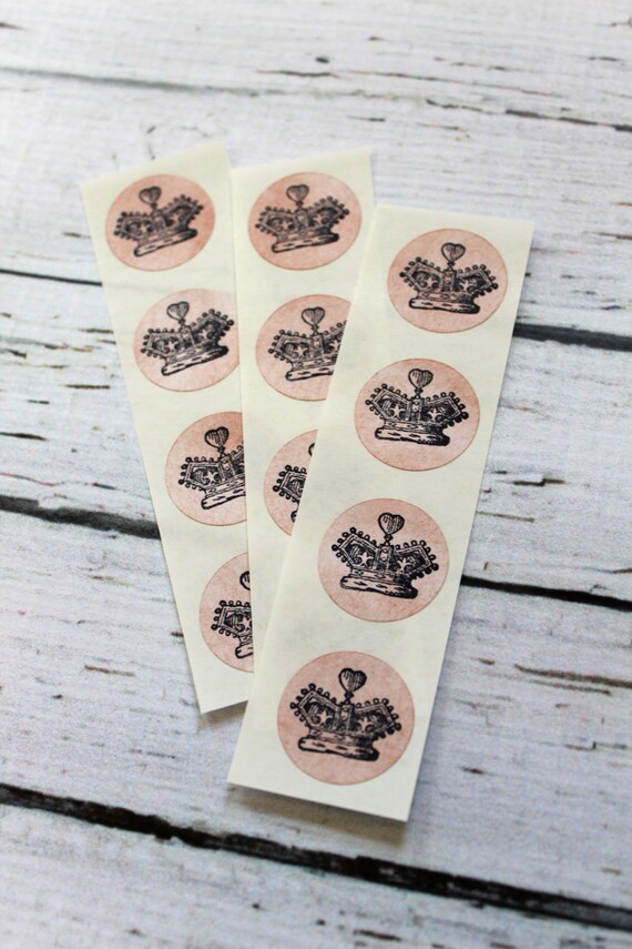 Items similar to Vintage Inspired Sticker Envelope Seals 1 Inch