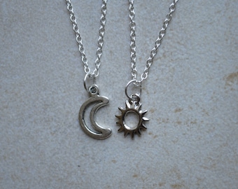 Sun and Moon Friendship Necklace