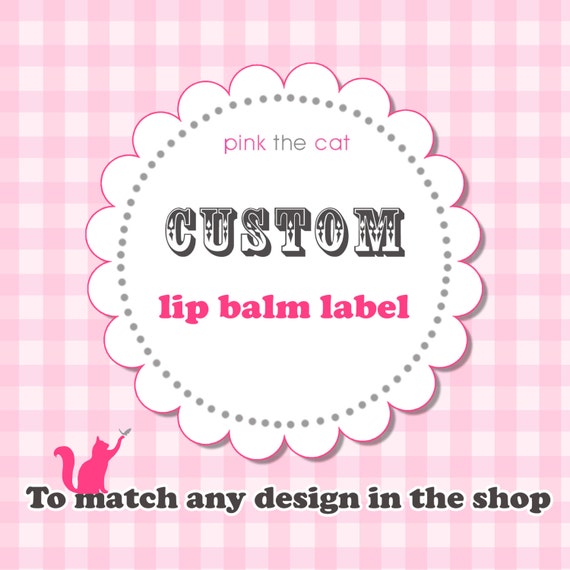 printable lip balm labels diy digital file matching any