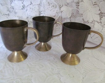 Moroccan Etched cup similar to Hand vintage lassi Cup Etsy Brass Items  on Vintage
