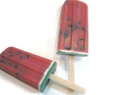 Watermelon Popsicle Soaps, LOWER PRICE!,  summer, watermelon, soapsicle