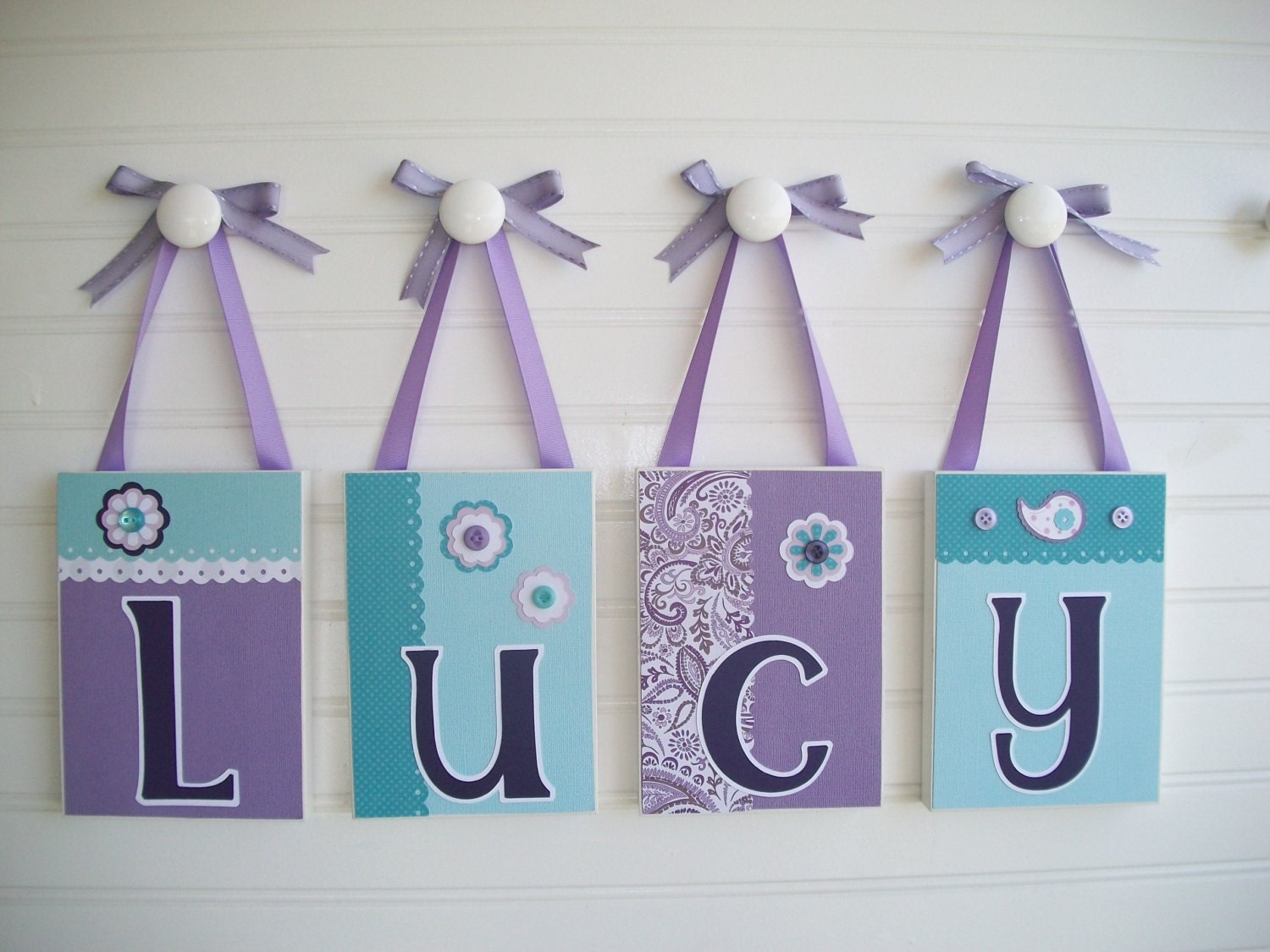 Name Block Brooklyn Bedding Hanging Name by RessieLillian
