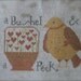 NEW Bushel and a Peck : counted cross stitch patterns Notforgotten Farm Easter chick embroidery