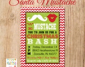 SANTA MUSTACHE BASH invitation - You Print Il_170x135
