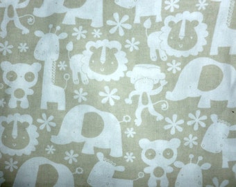 Jungle Animals Cotton Fabric by the Yard