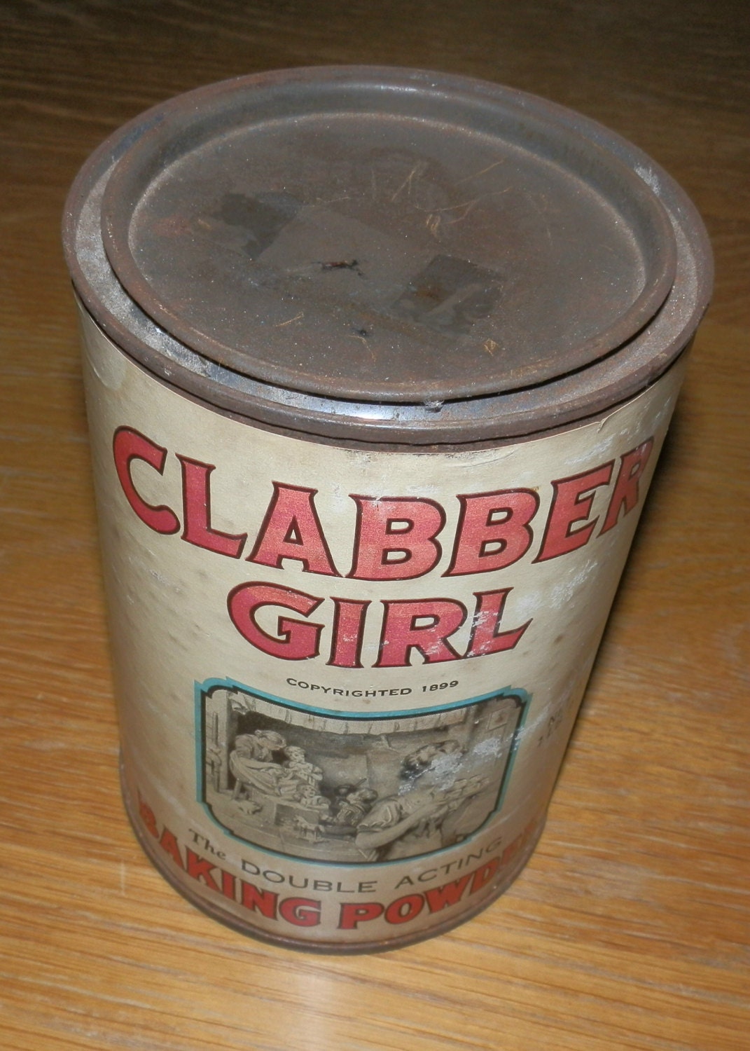 Vintage Clabber Girl Baking Powder Tin