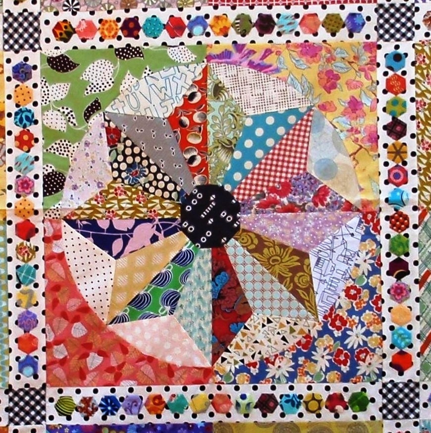 Scrappy Windmills quilt pattern