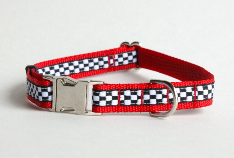 Checker Dog Collar/ Unique Dog Collar / Boy Collar