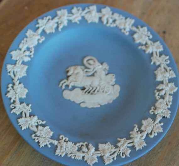vintage blue wedgwood china small plate by fisfinds on Etsy