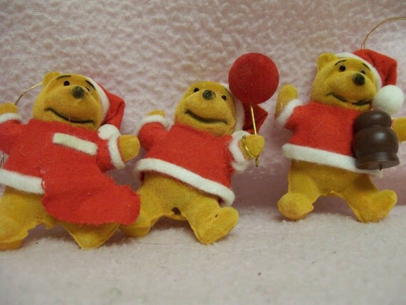 winnie the pooh christmas ornaments lot of 3 walt disney winnie the pooh christmas ornaments lot of 3 walt disney