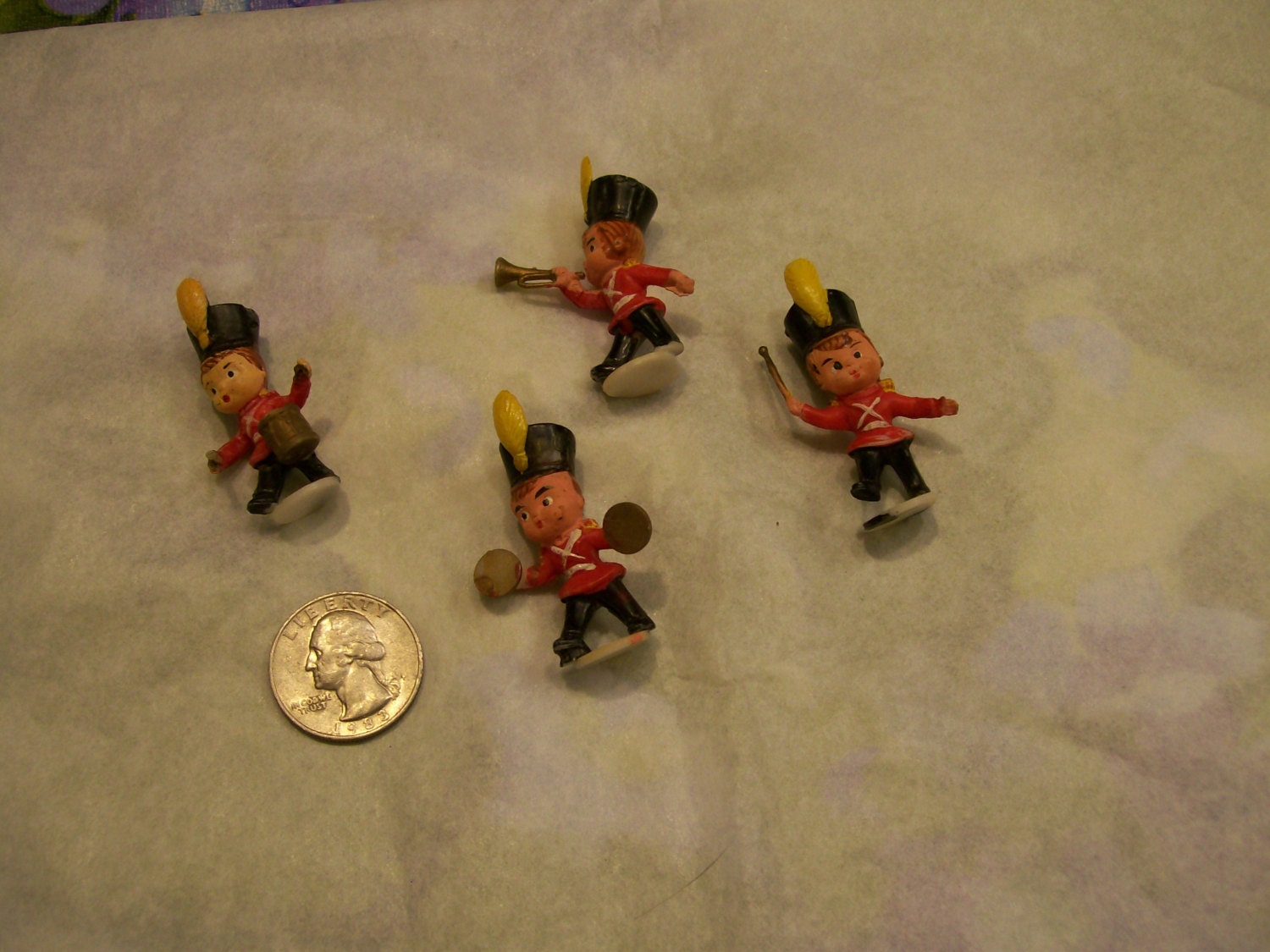 Toy Soldier Miniature Marching Band Drum and Bugle Corp