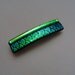 Small (2.75") Dichroic Fused Glass Barrette Ponytail Emerald Green Barrette Dichroic Jewelry Hair Barrette Womens Gifts Under 20 Under 25