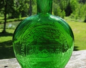 Clevenger Brothers Green Glass American Bi-Centennial Bottle Massachusetts 6th State