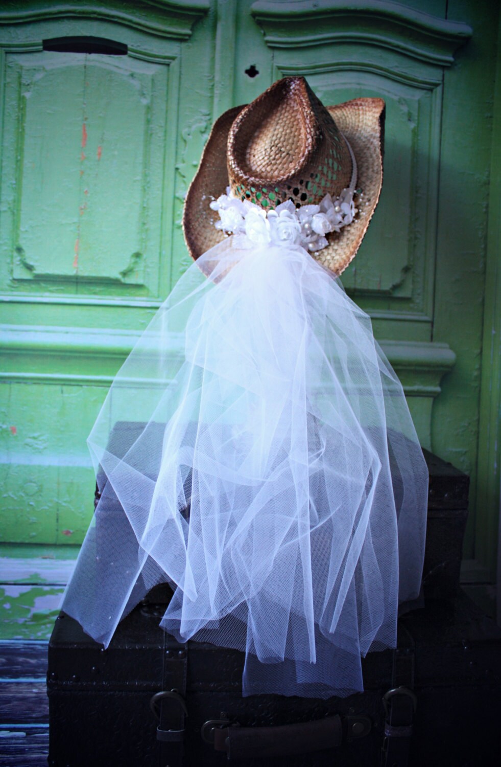 Western-bridal-hat-cowboy hat-cowgirl by MorganTheCreator on Etsy