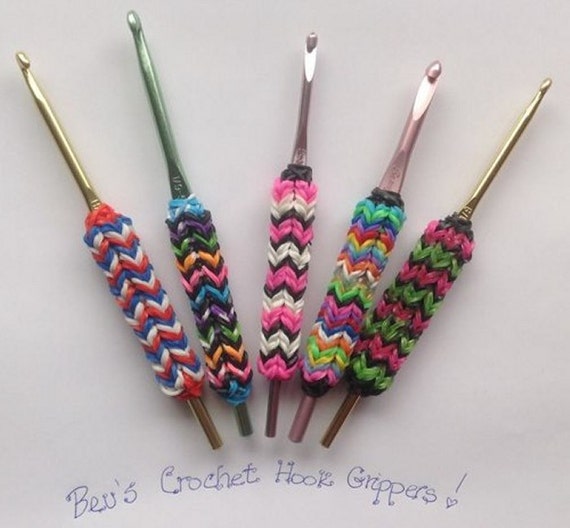 THREE 3 crochet hook cushion grips USA by BevsCountryCottage