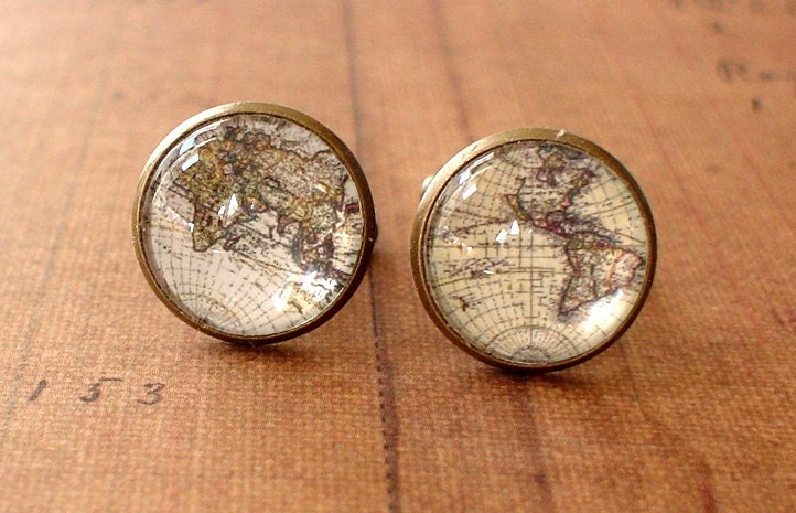  OFF 16 Mm Old Whole World Map Cuff Links By NJsDreamBoxes