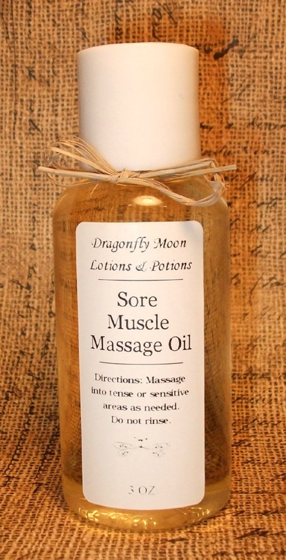 Items similar to Sore Muscle Aromatherapy Massage Oil Premium
