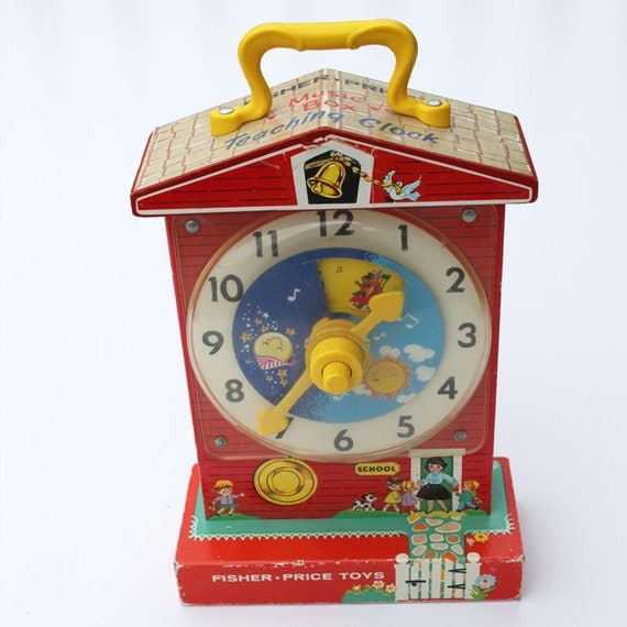 Fisher Price Teaching Clock Music Clock Grandfathers Clock