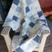 Blue and White Quilt, Baby Quilt, Blue Toile Quilt, Heart quilt, Blue Quilt, Toile Quilt
