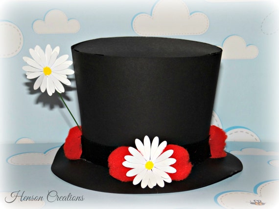 Mary Poppins Party Hat - Mini Top Hat - Costume headpiece Boutique Chic Unique Birthday
