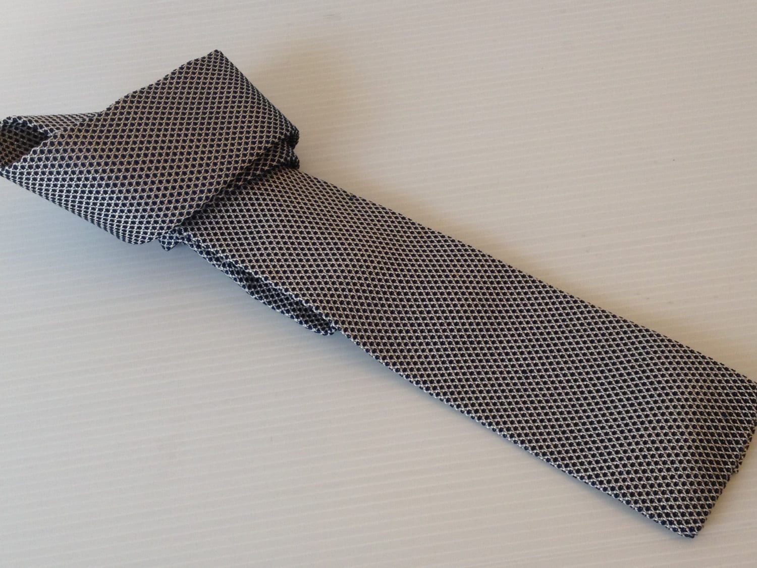 versace necktie, gianni versace tie, blue white stright end tie, high ...