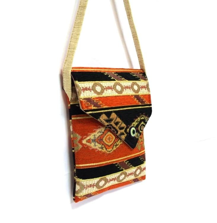 Ethnic Tribal Style Crossbody Bag Boho Shoulder Bag iPad