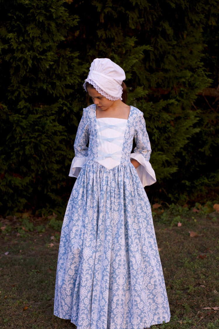 Girls Colonial Dress by EmilyandIzzy on Etsy