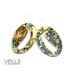 Green Patina Brass Oval Earrings Indian Paisley Cut out Hand Cut Love Luck Eco Friendly Metalwork Boho Ethnic Hippie Dangle Earrings