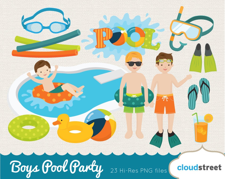 free clipart images pool party - photo #33