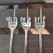 Olive you Olive Fork Hand Stamped Silver Plate 1 Fork APPETIZER